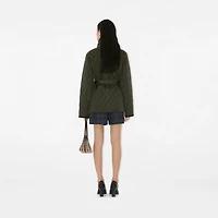 Quilted Nylon Jacket in Shale - Women, Cotton | Burberry® Official