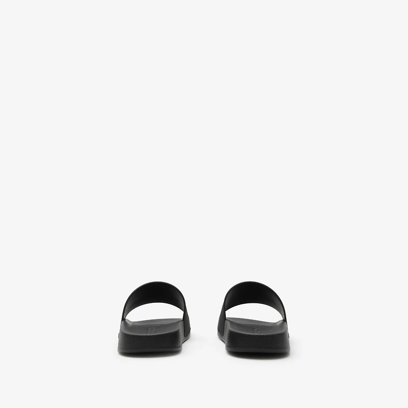 Logo Slides in Black/white - Women | Burberry® Official