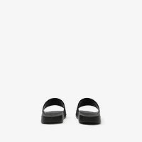 Logo Slides in Black/white - Women | Burberry® Official