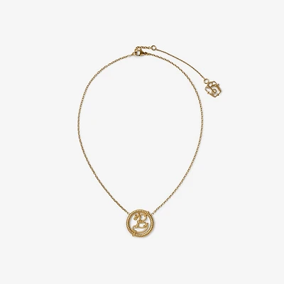 Nautical Knot B Pendant Necklace​ in Gold - Women | Burberry® Official