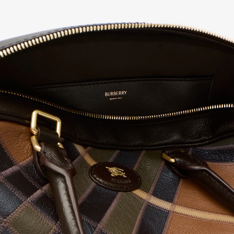 Medium Highlands Bowling Bag​ in Hazel brown - Women | Burberry® Official