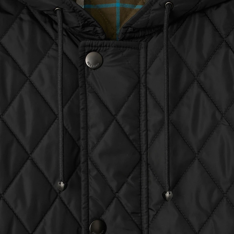Quilted Nylon Parka in Black - Women | Burberry® Official