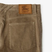 Corduroy Trousers in Puddle beige - Men, Cotton | Burberry® Official