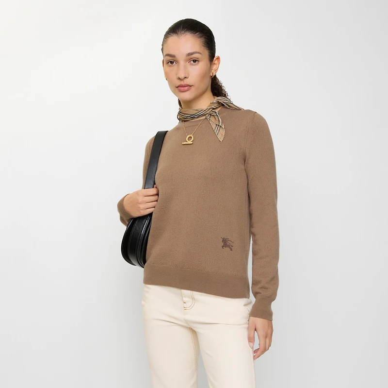Wool Sweater in Camel - Women | Burberry® Official