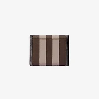 Small Check Folding Wallet in Dark birch brown - Women | Burberry® Official