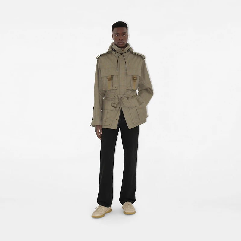 Bonded Wool Field Jacket in Loch/bliss - Men | Burberry® Official