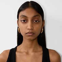 Shield Earrings in Gold