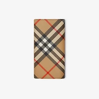 Check Continental Wallet in Sand - Men, Canvas | Burberry® Official