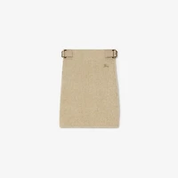 Wool Cashmere Mini Skirt in Hamper beige - Women | Burberry® Official