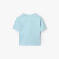 Thomas Bear Cotton T-shirt in Cloud blue | Burberry® Official