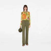 Highgrove Cascading Flowers Wool Sweater in Yellow - Women | Burberry® Official
