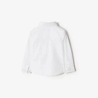 Cotton Oxford Shirt in White | Burberry® Official