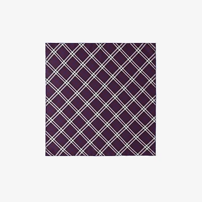 Check Silk Scarf in Pansy | Burberry® Official