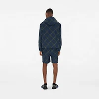 Check Twill Shorts in Midnight - Men, Nylon | Burberry® Official