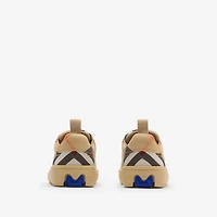 Check Sneakers in Sand - Children | Burberry® Official
