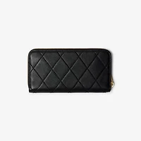 Strand Zip Wallet in Black - Women, Leather | Burberry® Official