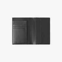 Check Passport Holder in Charcoal - Men, Canvas | Burberry® Official