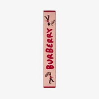 Logo London Guard Wool Scarf in Slipper - Children | Burberry® Official