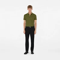 Cotton Polo Shirt in Olive green - Men | Burberry® Official