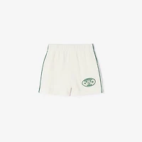 Tennis Bear Cotton Shorts in Chalk white | Burberry® Official