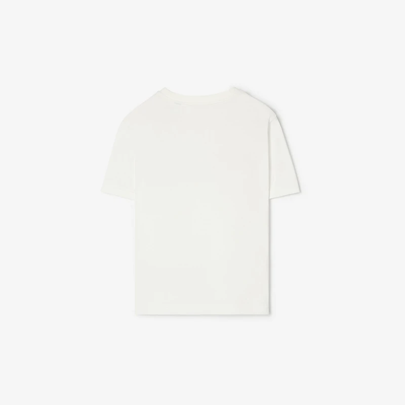 Thomas Bear and Friends Cotton T-shirt in Chalk white | Burberry® Official