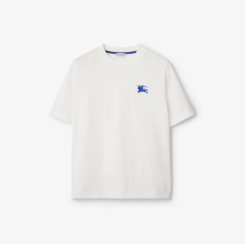 Cotton T-shirt in Salt - Women | Burberry® Official
