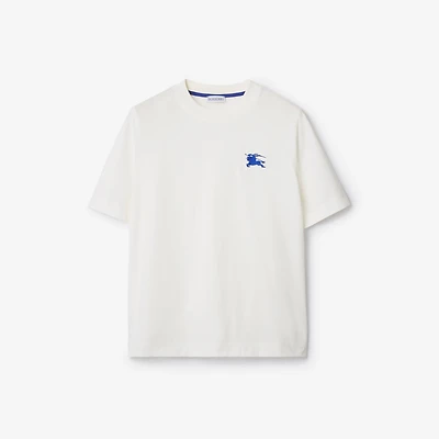 Cotton T-shirt in Salt - Women | Burberry® Official