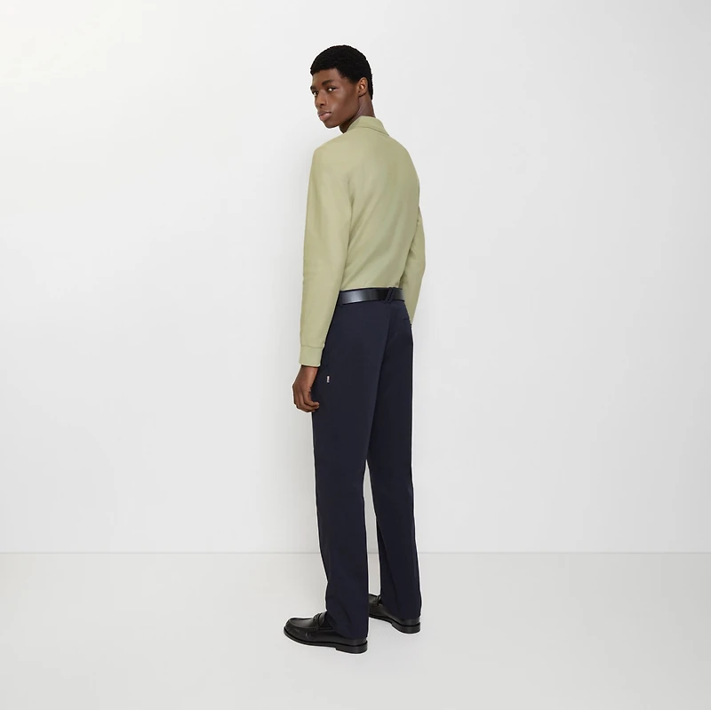 Cotton Twill Chinos in Navy - Men | Burberry® Official