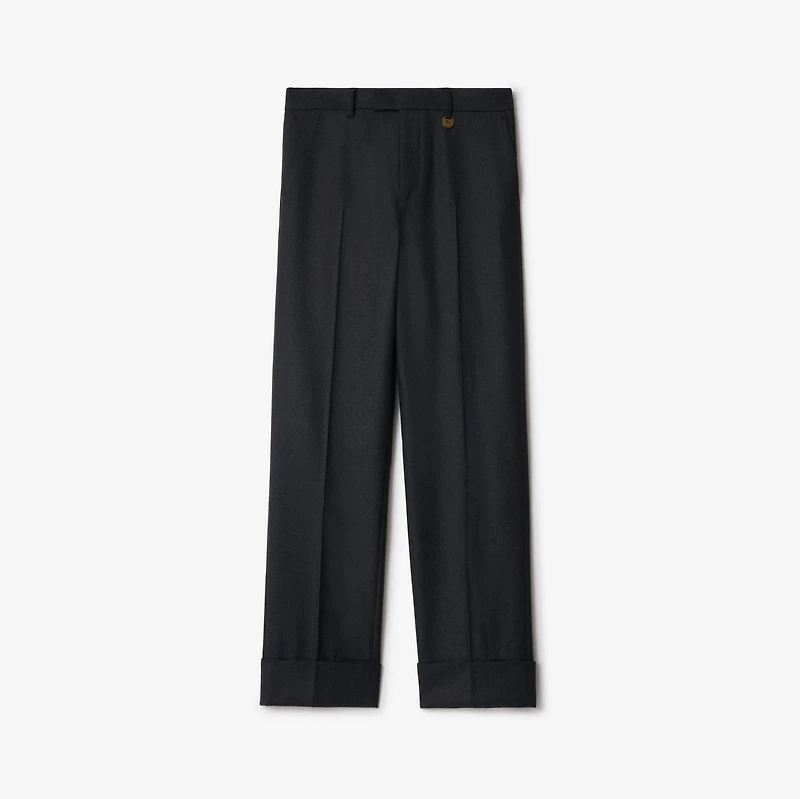 Wool Tailored Trousers in Brisk grey - Men | Burberry® Official