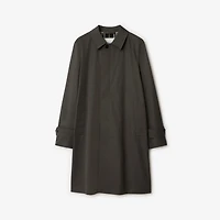 Long Gabardine Car Coat in Graphite grey - Men | Burberry® Official