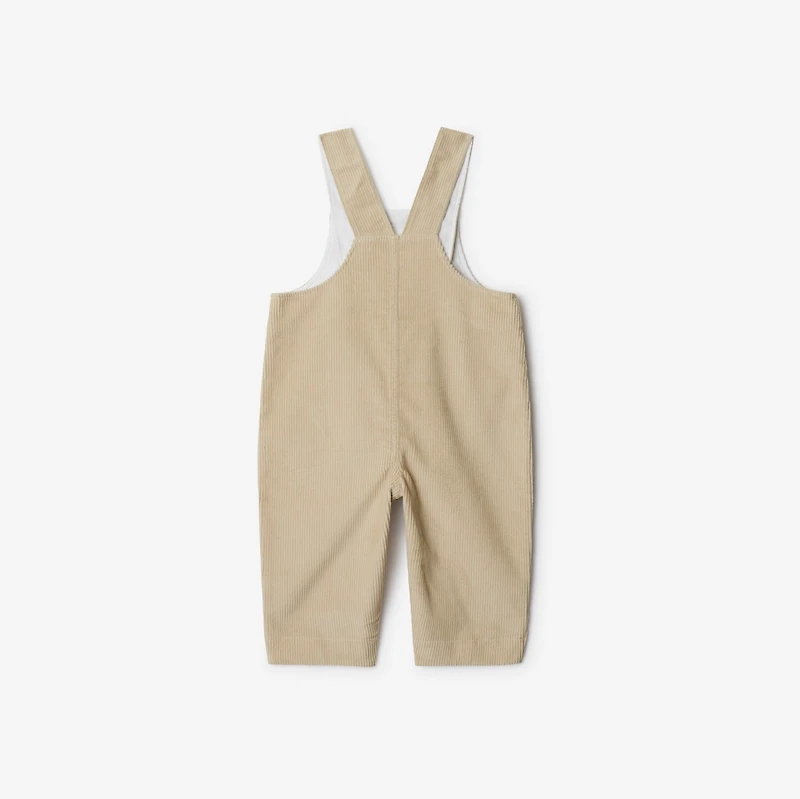 Cotton Three-piece Baby Gift Set in Pale stone - Children | Burberry® Official