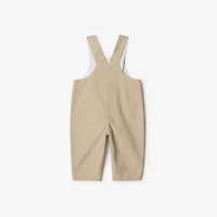 Cotton Three-piece Baby Gift Set in Pale stone - Children | Burberry® Official