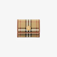 Small Check Folding Wallet in Archive beige/briar brown - Women | Burberry® Official