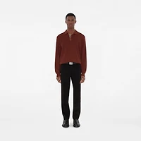 Cotton Chinos in Black - Men | Burberry® Official