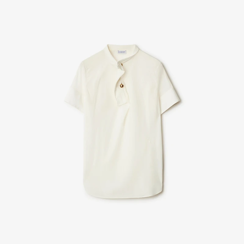 Silk Top in Cotton - Women | Burberry® Official