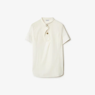 Silk Top in Cotton - Women | Burberry® Official