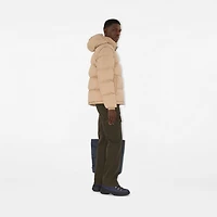 Detachable Sleeve Puffer Jacket in Flax beige - Men | Burberry® Official