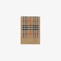 Check Wool Scarf in Sand - Children | Burberry® Official