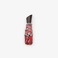 Check Folding Umbrella in Post red | Burberry® Official
