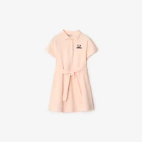 Cotton Polo Shirt Dress in Shell | Burberry® Official