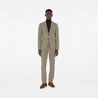 Wool Tailored Jacket in Olive drab green - Men | Burberry® Official