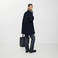 Short Camden Heritage Car Coat in Coal blue - Men, Cotton Gabardine | Burberry® Official