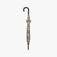 Check Walking Umbrella in Sand beige | Burberry® Official