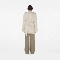 Bonded Cotton Trench Jacket in Sail - Men | Burberry® Official
