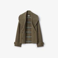 Wool Jacket in Glade green - Women | Burberry® Official