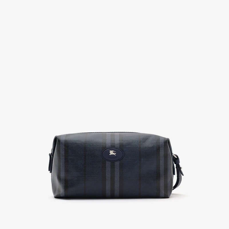 Highlands Travel Pouch in Navy - Men | Burberry® Official