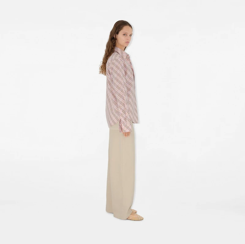 Check Cotton Shirt in Floss - Women | Burberry® Official