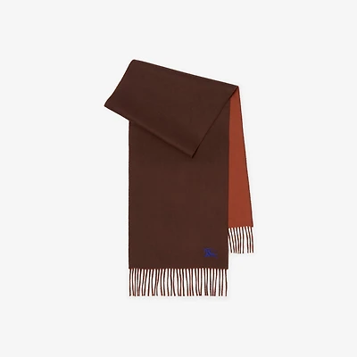 Reversible Cashmere Scarf in Treacle/brick | Burberry® Official