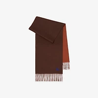 Reversible Cashmere Scarf in Treacle/brick | Burberry® Official