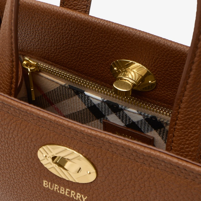 Mini Cotswolds Tote in Hazel - Women, Leather | Burberry® Official